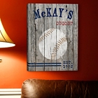 Personalized Baseball Gallery Wrapped Canvas Print