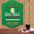 Personalized 19th Hole Golf Wall Sign