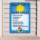 Pool Rules Personalized Wall Signs