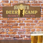 Deer Camp Personalized Wall Sign