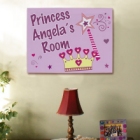 Personalized Princess Wall Canvas
