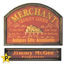 Merchant Personalized Wood Sign