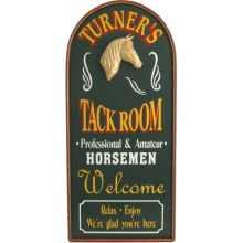 Personalized Tack Room Welcome Wood Sign