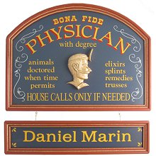 Physician Personalized Wood Sign