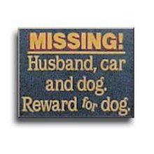 Reward for Dog Wood Sign