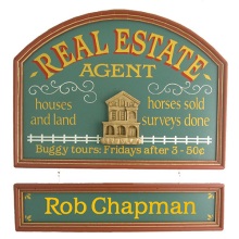 Real Estate Agent Personalized Wood Sign