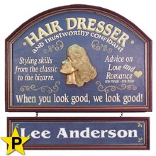 Hair Dresser Personalized Wood Signs