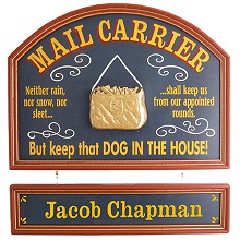 Mail Carrier Personalized Wood Sign