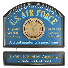 US Air Force Personalized Wood Signs