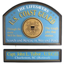 US Coast Guard Personalized Wood Signs