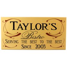 Wine Bistro Personalized Wood Sign