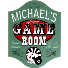 Personalized Game Room Wood Sign