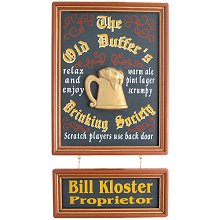 Old Duffers Drinking Society Golf Sign