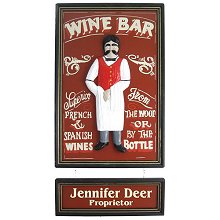 Personalized Wine Bar Wood Sign