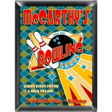 Personalized Bowling Lanes Wood Signs