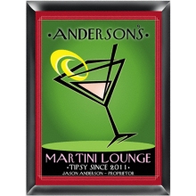 Personalized Cosmopolitan Martini Lounge Sign
