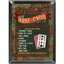 House of Cards Personalized Poker Pub Signs