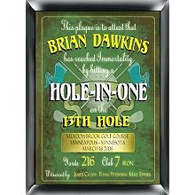 Personalized Hole in One Golf Plaque