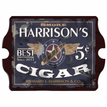 Vintage Personalized Patriot Cigar Pub Signs
