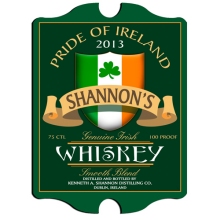 Vintage Personalized Irish Whiskey Pub Signs