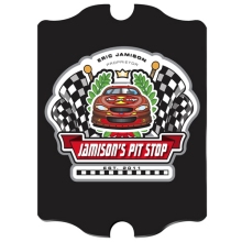 Vintage Personalized Racing Pit-Stop Pub Sign