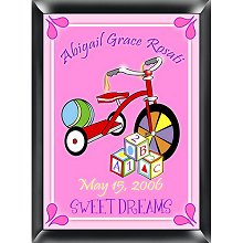 Personalized Wooden Blocks Nursery Room Sign - Girl