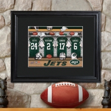 Personalized NFL Locker Room Prints with Matted Frame