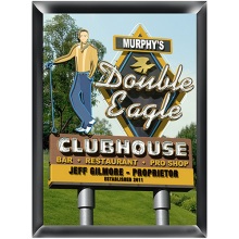 Personalized Marquee Double Eagle Wood Golf Sign