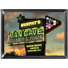 Personalized Marquee Man Cave Wood Signs