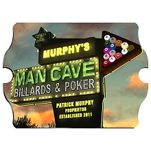 Vintage Personalized Marquee Man Cave Wood Signs