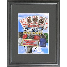 Personalized Marquee Poker Parlor Daytime Framed Print
