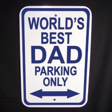Worlds Best Any Title Parking Only Sign