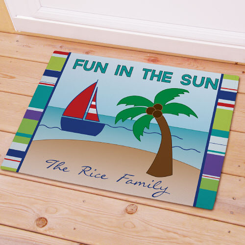 Personalized Summer Fun Welcome Doormats