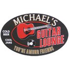 Acoustic Guitar Lounge Oval Wood Sign