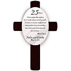 Personalized 25th Anniversary Cross