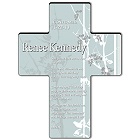 Faith and Flower Personalized Confirmation Cross