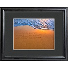 Personalized Sparkling Sands Print with Wood Frame