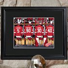 Personalized NHL Locker Room Print with Wood Frame
