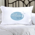 Personalized Blue Light of God First Communion Pillow Case