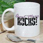 My Aunt Rocks Personalized Coffee Mug