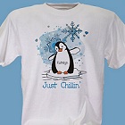 Just Chillin' Personalized Penguin T-shirt