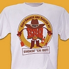 Smokin Em Out Personalized BBQ T-shirt