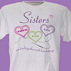 Hearstrings Personalized Sisters T-Shirt