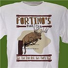 Jumping Deer Hunt Club Personalized Hunting T-Shirt