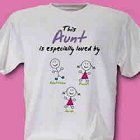 Especially Loved By Personalized Aunt T-Shirts