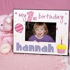 Baby Girl 1st Birthday Printed Picture Frames