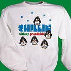 Chillin' Penguins Personalized Winter Sweatshirts