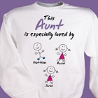Especially Loved By Personalized Aunt Sweatshirt