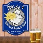 Muffler Repair Shop Personalized Wall Sign