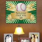 Personalized Sports Coach Award Wall Sign